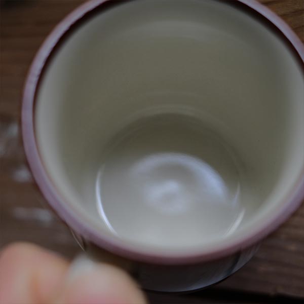 茶色いラインのマグカップ(デッドストック)