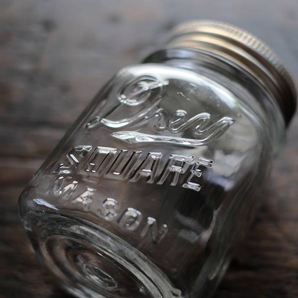 Drey Square Mason Jar 16oz 1922~1925年
