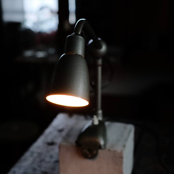 A small French arm lamp