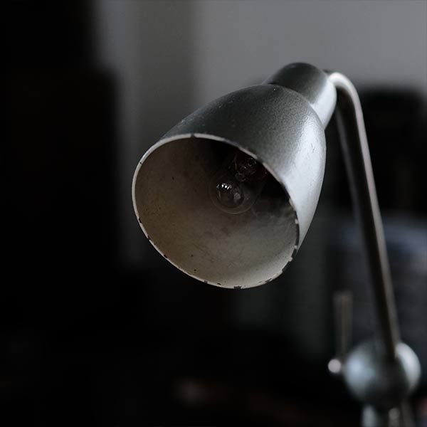 A small French arm lamp