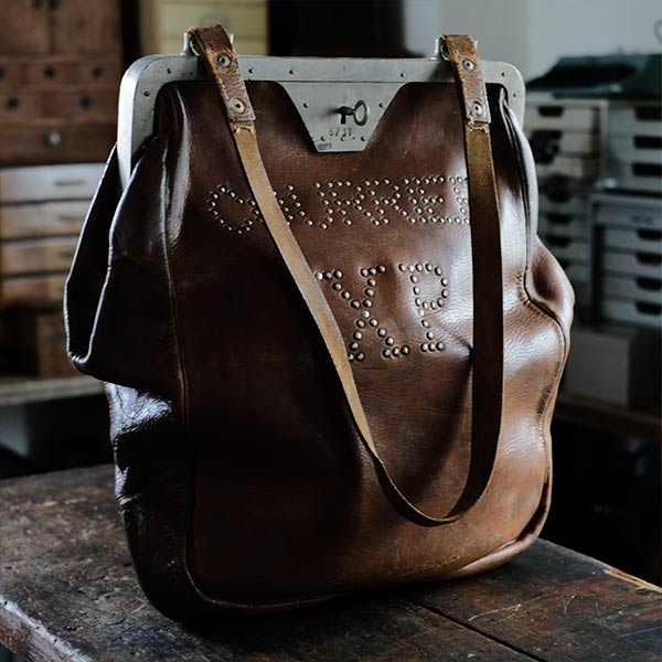 French bank transport bag