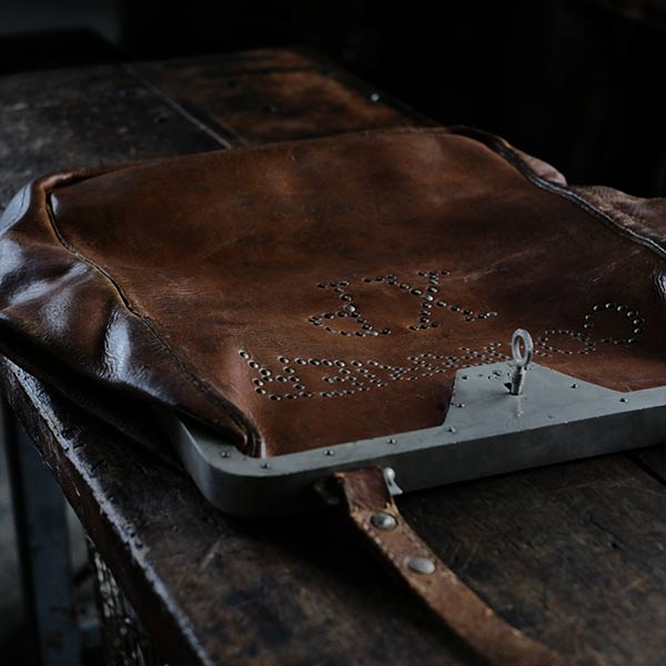 French bank transport bag