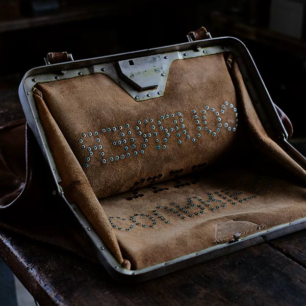 French bank transport bag