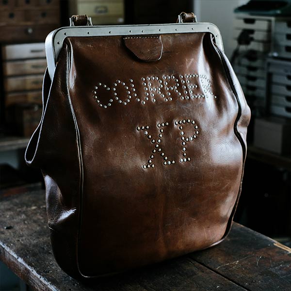 French bank transport bag