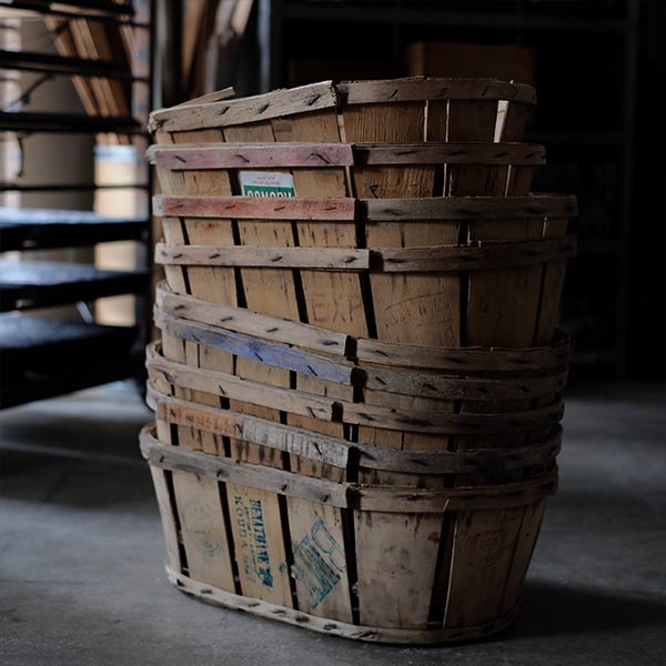 French wooden basket