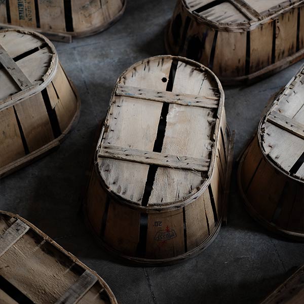 French wooden basket