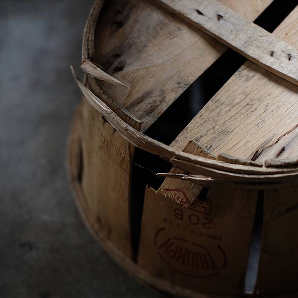 French wooden basket