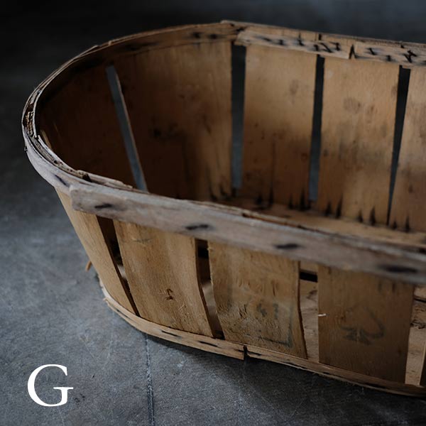 French wooden basket