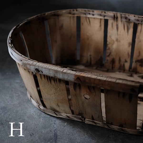 French wooden basket