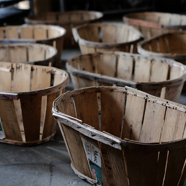 French wooden basket