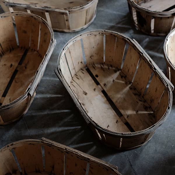 French wooden basket