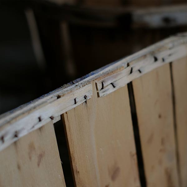French wooden basket