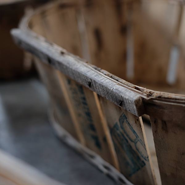 French wooden basket