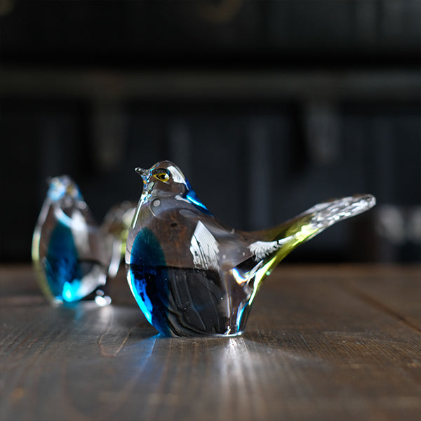 2022人気新作 フィンランド ガラスの鳥の置物Valkeakosken Oy 