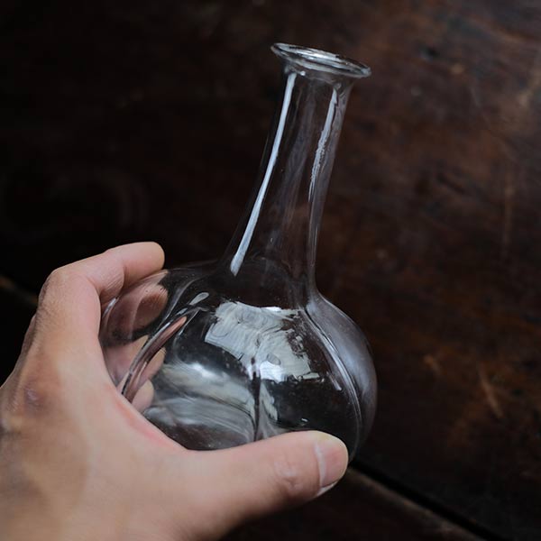 Glass sake bottle