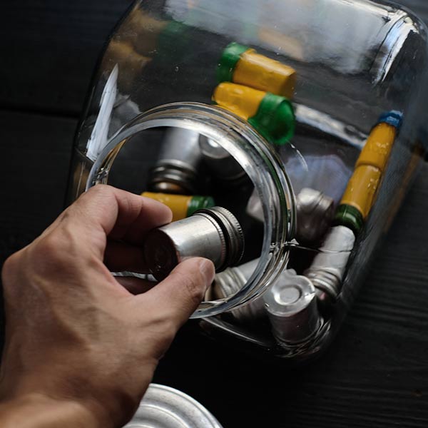 Deformed candy bottle