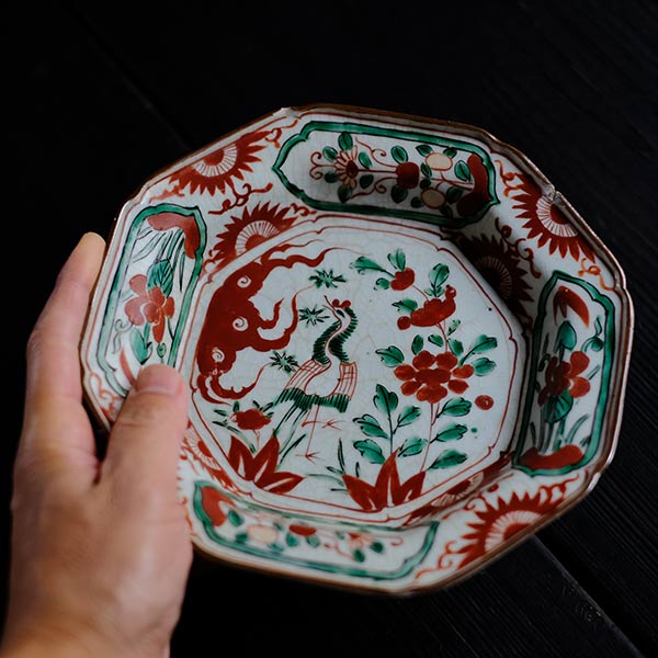 Gosu Akae (Red-painted) Sweets Bowl