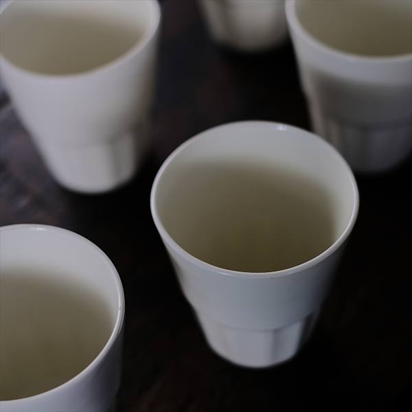 Gustavsberg Benporslin white porcelain cup