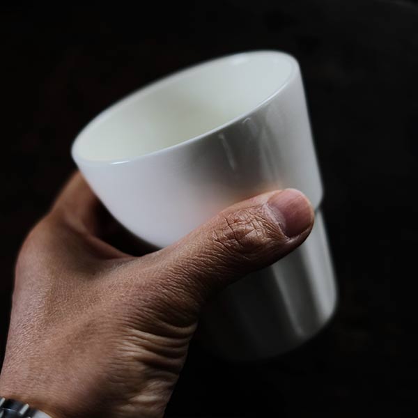 Gustavsberg Benporslin white porcelain cup