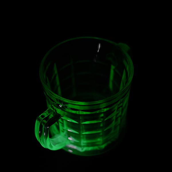 Hazel Atlas Uranium Glass Mug