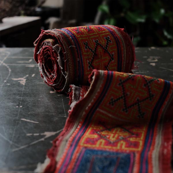 Embroidered Hmong sash