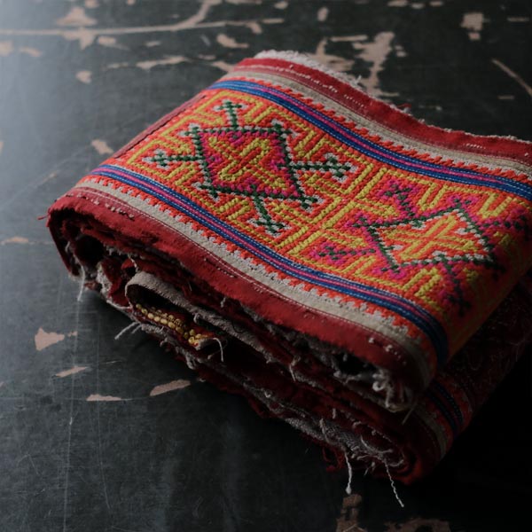 Embroidered Hmong sash