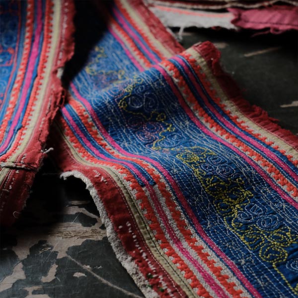 Embroidered Hmong sash