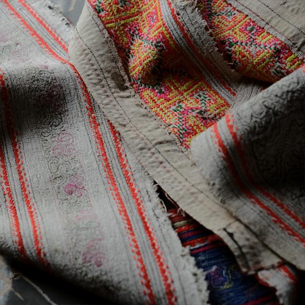 Embroidered Hmong sash