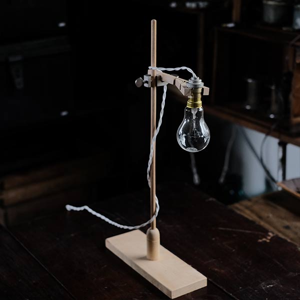bare bulb stand light