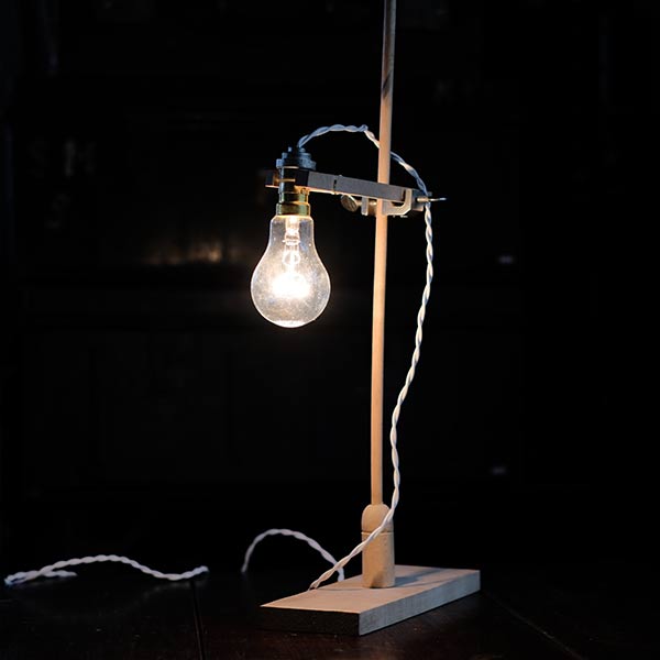 bare bulb stand light