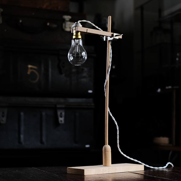 bare bulb stand light