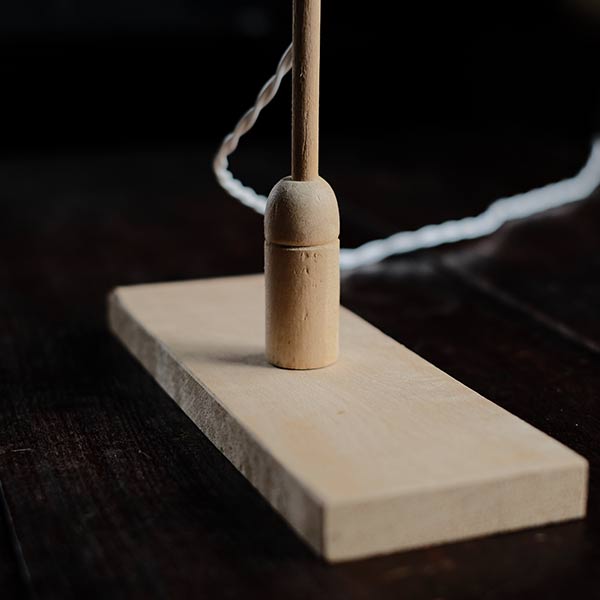bare bulb stand light