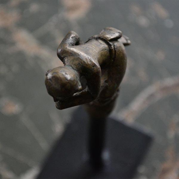 Bronze walking stick handle (with stand)