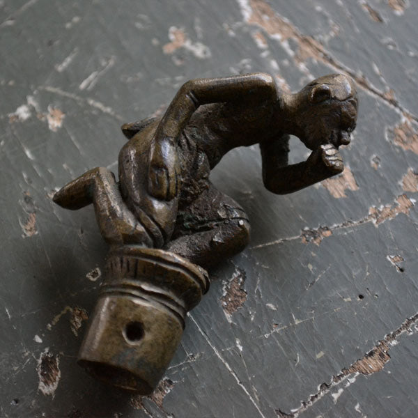 Bronze walking stick handle (with stand)