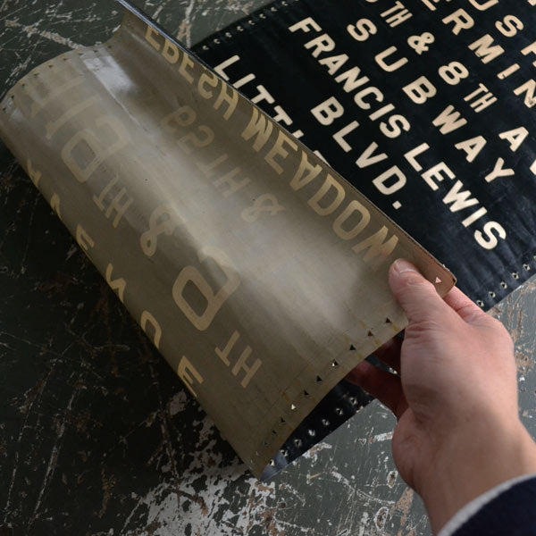 Queens NYC Bus Destination Roll Sign Bus Roll Sign