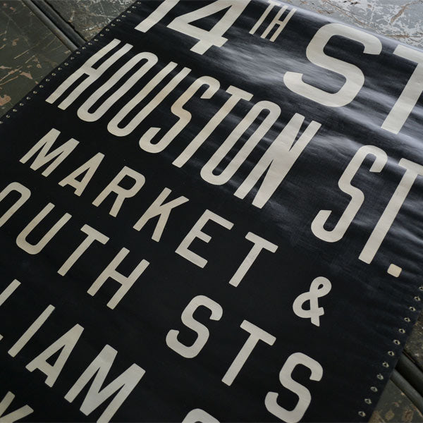 1948 Manhattan NYC Mack Bus Destination Roll Sign