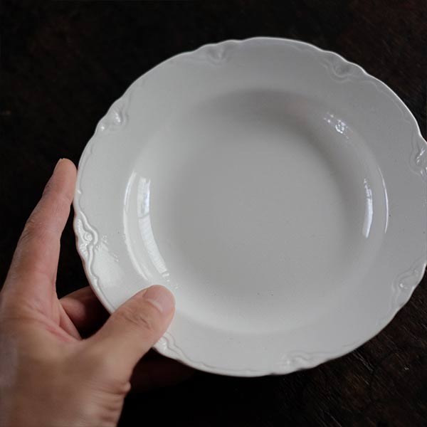 SASAI IRONSTONE dessert plate φ18cm