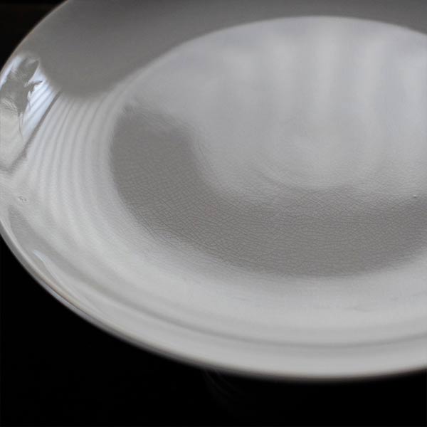 EAGLE BRAND 'ALL WHITE' IRONSTONE 大皿 φ26cm