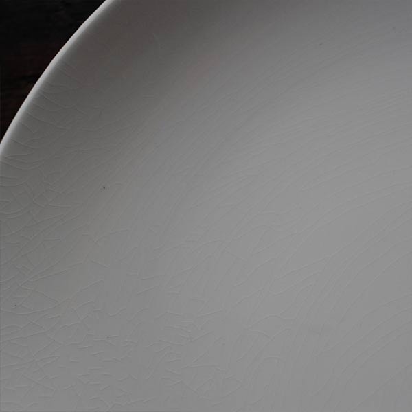 EAGLE BRAND 'ALL WHITE' IRONSTONE Large Plate, φ26cm