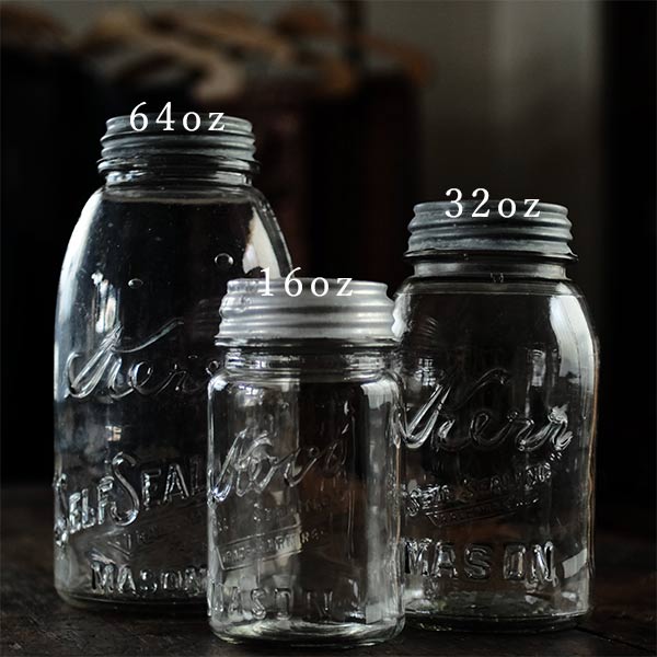 Kerr Self Sealing Mason Jar 64oz 1914~1920年代