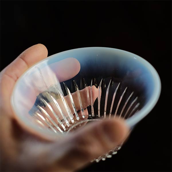 乳白ぼかしの氷コップ