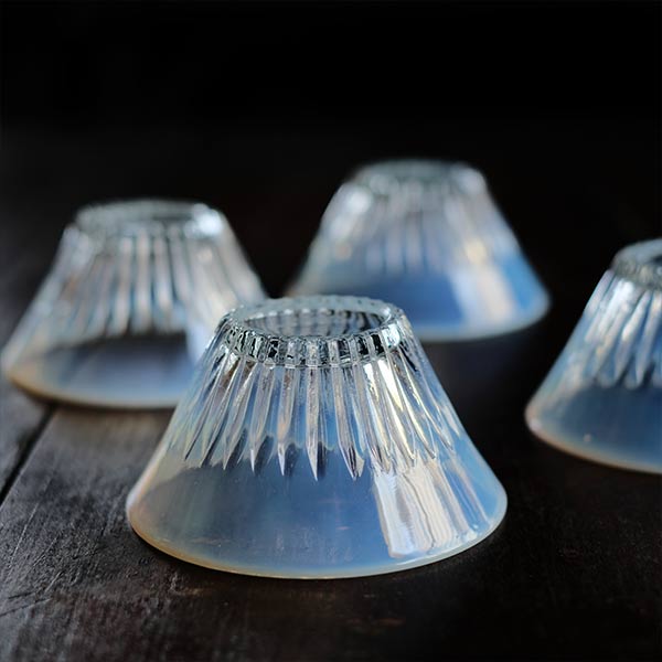 乳白ぼかしの氷コップ