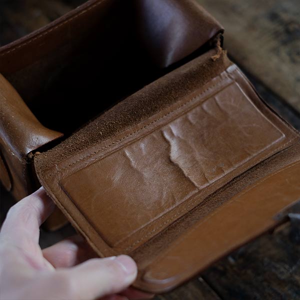 Leather camera bag