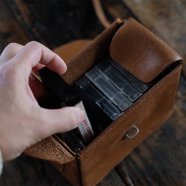 Leather camera bag