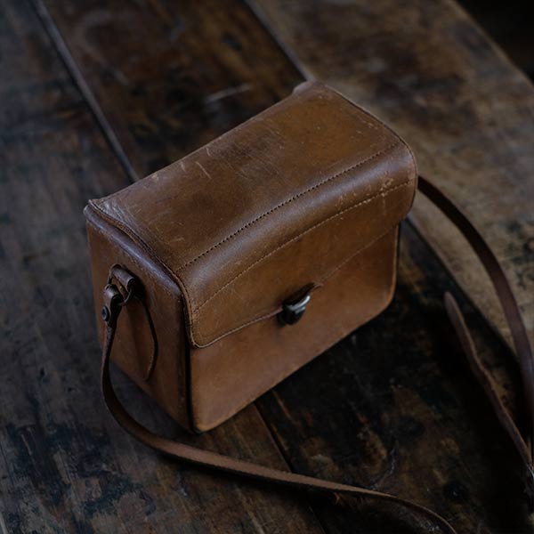 Leather camera bag