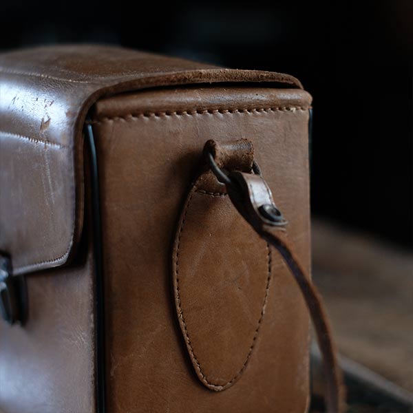Leather camera bag