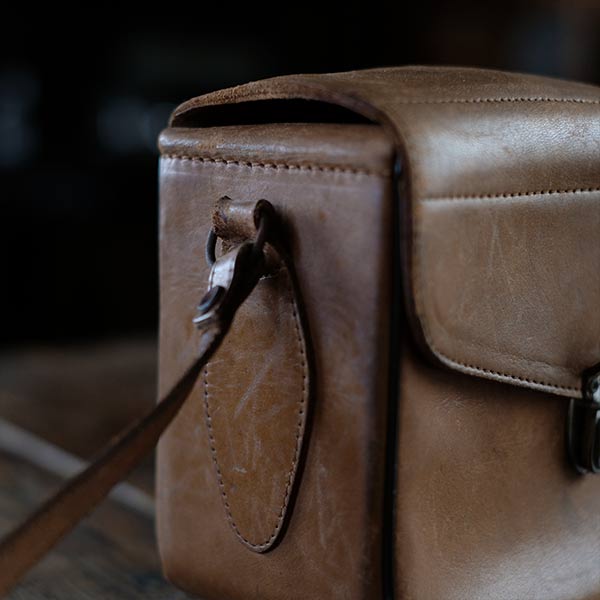 Leather camera bag