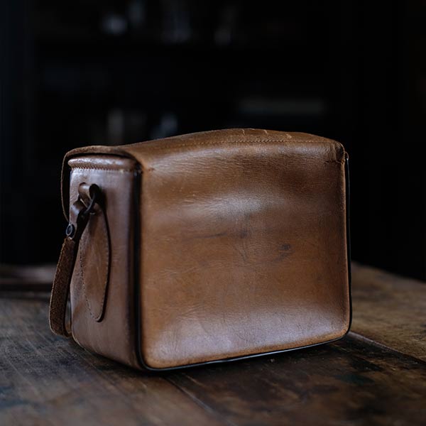 Leather camera bag