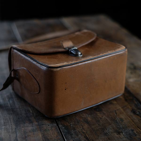 Leather camera bag