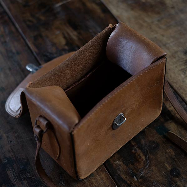 Leather camera bag